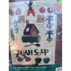 Bucilla PatchWorks Applique Project Kit NOAH‎ SOUP #41144 new